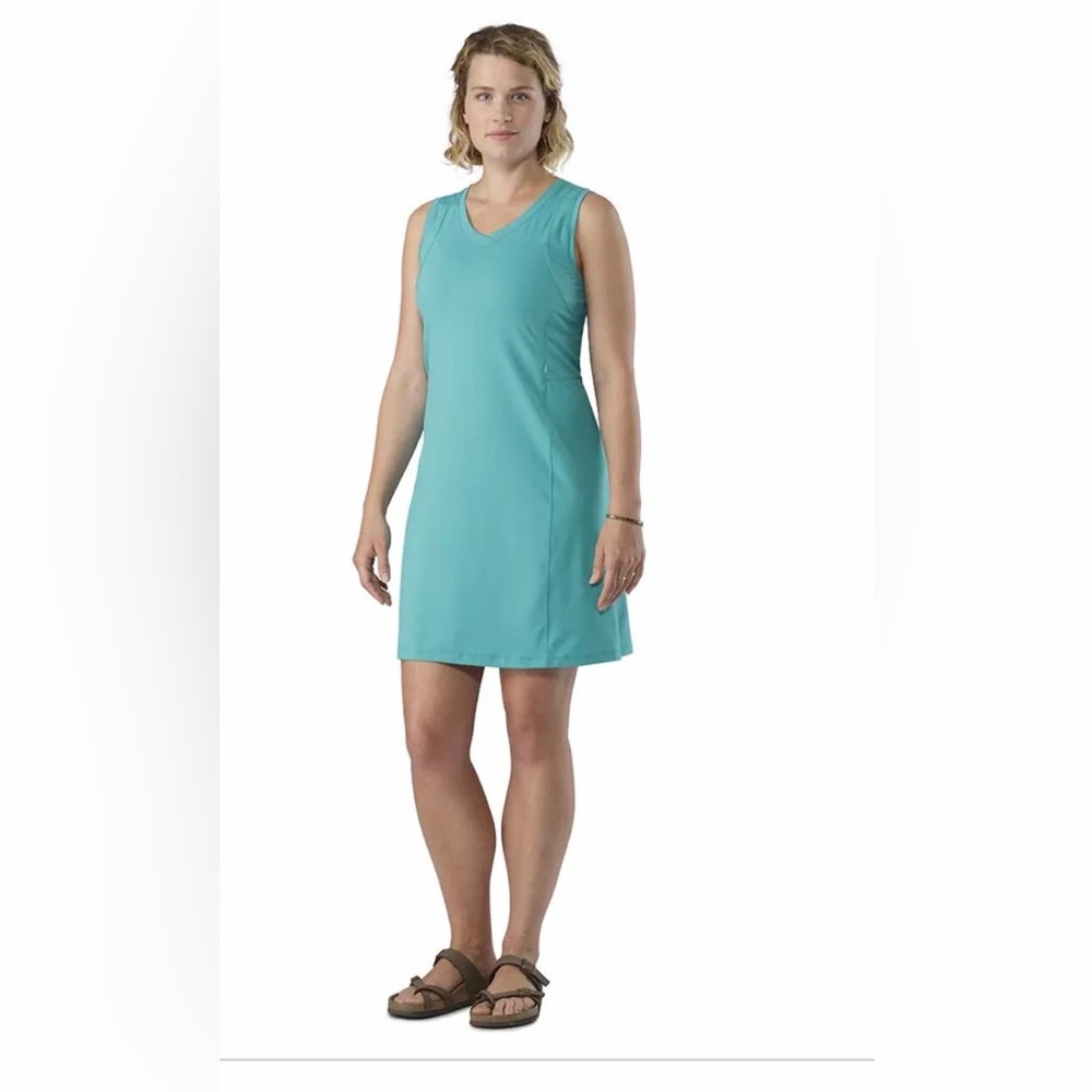 ARC'TERYX Soltera Dress Sleeveless Travel Athletic Outdoor Casual Teal